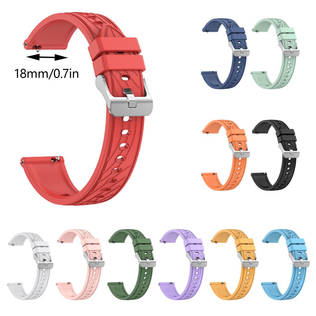 Pulseira de relógio de silicone confortável e moderna de 18 mm, pulseira esportiva fácil de limpar, adequada para smartwatches Huawei GT4 unissex