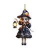Halloween Witch Car Pendant Pumpkin Lanterns Bat Elements Rearview Mirror Ornament Gothic Tabletop Hanging Accessories