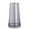 22cm Glass Vase, Transparent Glass Bottle, Nordic Style, Ideal for Arranging Flowers, Hydroponics, Ikebana, and Artificial Flowers, Stylish and