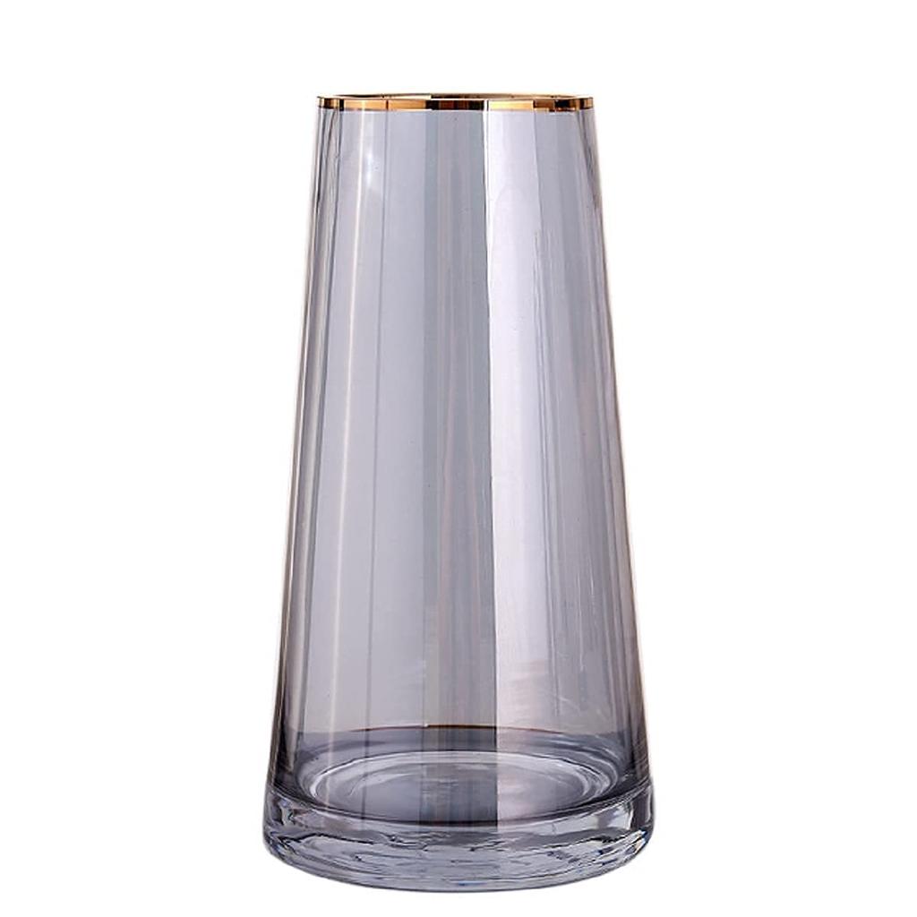 22cm Glass Vase, Transparent Glass Bottle, Nordic Style, Ideal for Arranging Flowers, Hydroponics, Ikebana, and Artificial Flowers, Stylish and