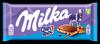 Milka Vollmilchschokolade Mit Milchfüllung Zerbröselte Keksstücke Mit Schokolade 100 G