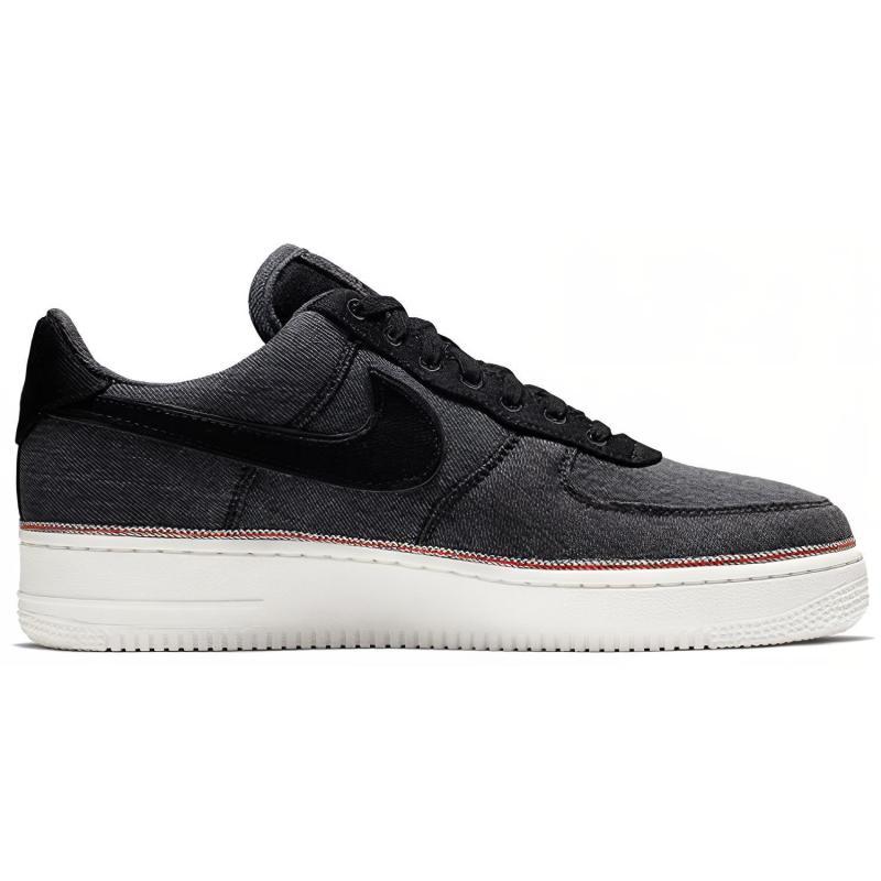 Nike Air Force 1 Low 3x1 Denim Black Sneakers 905345-006