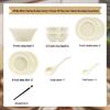 Mod Lanka 42-Piece Creamy Dinnerware Set