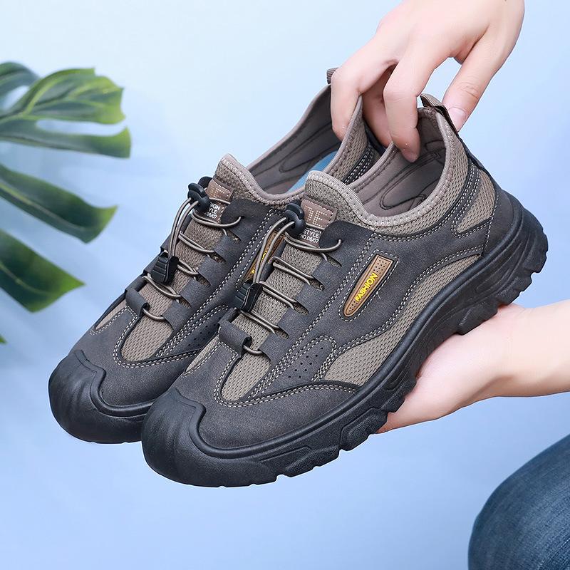 

Весна новая мода мужская спортивная обувь дышащая сетка универсальная рабочая обувь нескользящая износостойкая удобная дышащая одинарная обувь 45