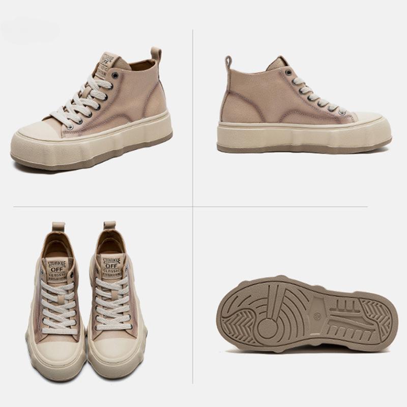 Johnature Genuine Leather Women's Flat Shoes Leisure Versatile Cowhide Round Toe Thick Soled Shoes