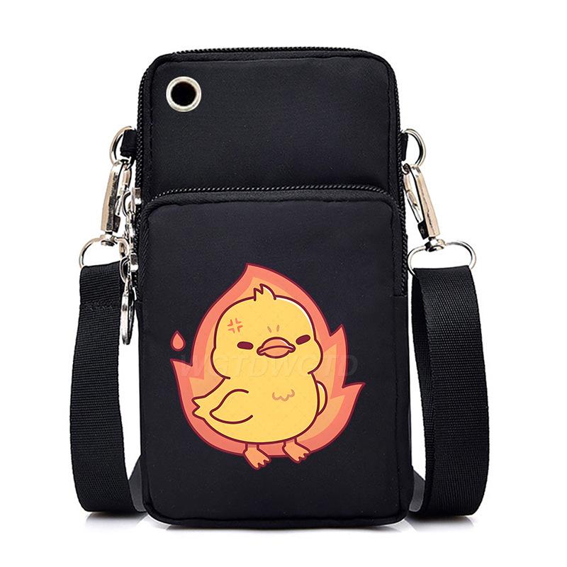 Casual mobile phone bag cute printing new messenger bag Korean version versatile small bag vertical change bag