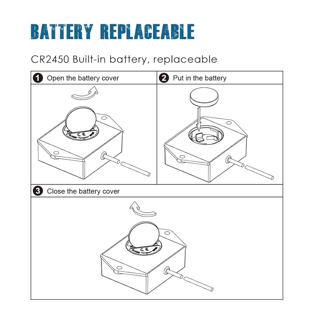 Runleader Digital Hour Meter Tachometer, Maintenance Reminder, Battery Replaceable, Automatically shutdown, Use for ZTR Lawn Mower Tractor Generator