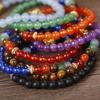 6Mm Natural Stone Green Dongling Agate Buddha Head Bracelet Jade