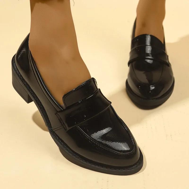 Fashion Ladies Shoes 2025 High Quality Slip on Women's High Heels Fashion Plus Size Solid Office and Career Sexy Pointed Toe Heels Women