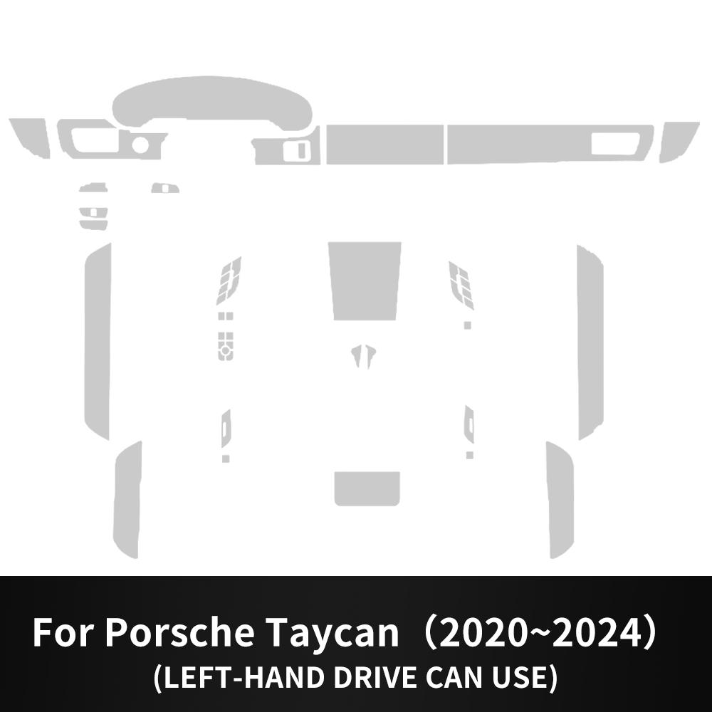 

Anti-Scratch Sticker for PORSCHE Taycan -2024 Gearbox Panel Navigation Screen Automotive Interior TPU Protective Film Cover for Taycan 2020-2024