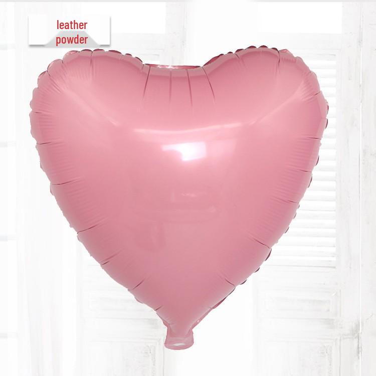 18-inch Heart-shaped Love Aluminum Film Balloons for Wedding and Party Decorations