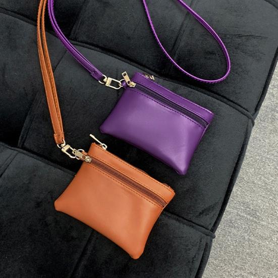 Necklace Coin Wallet Neck Hanging Coin Purse with Removable Lanyard Zipper Closure Card Holder for Men And Women Daily Use Travel