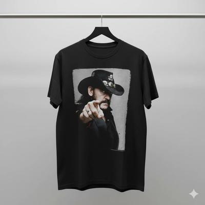 Lemmy Kilmister Motörhead Grafik T-Shirt Schwarz Heavy Metal Rock - T723