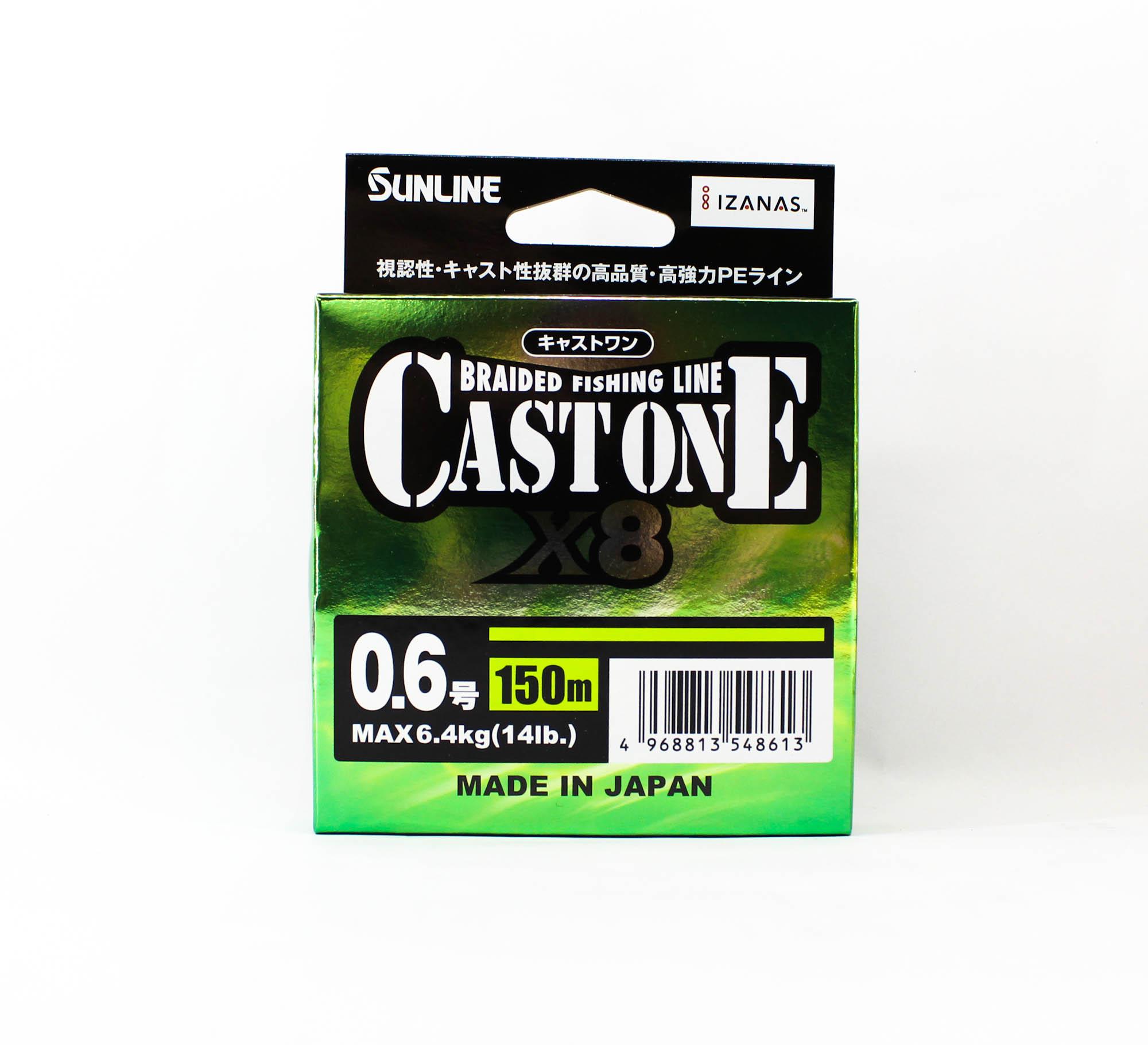 

Sunline P.E Line X8 Cast One HG 150M P.E 0.6 10lb Light Green (8613) светло-зеленый