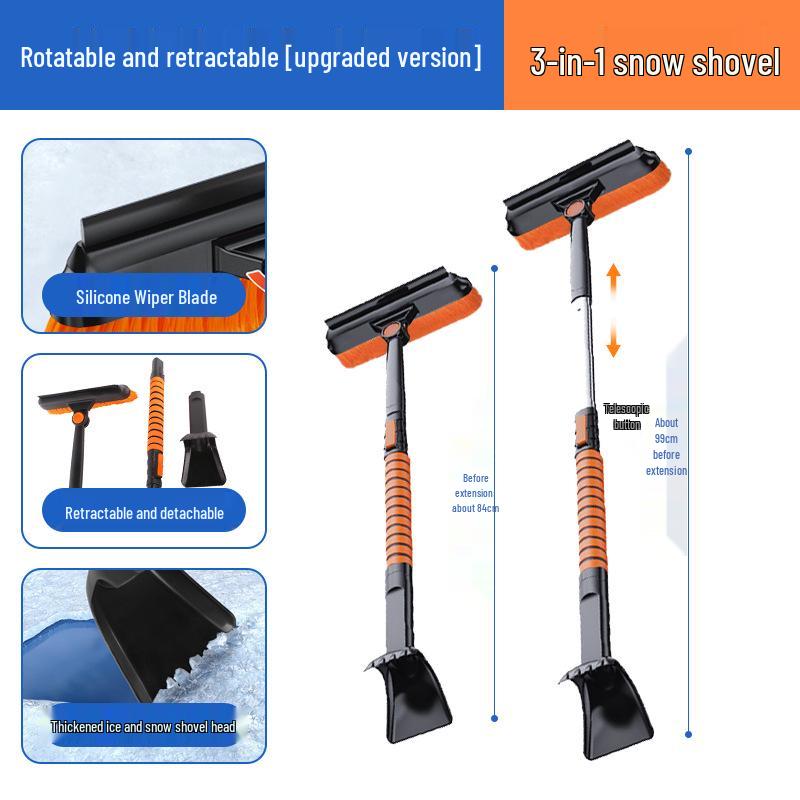 

Car 5-in-1 Detachable Snow Brush & Shovel with Telescopic Ice Scraper