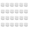 GrassVillage Pack of 24 Realistic and Bright Led Candle Lights In Wave Design, 3 Cm X 3 Cm Tall, Flameless Tea Light Candles, Electric Fake Candle In