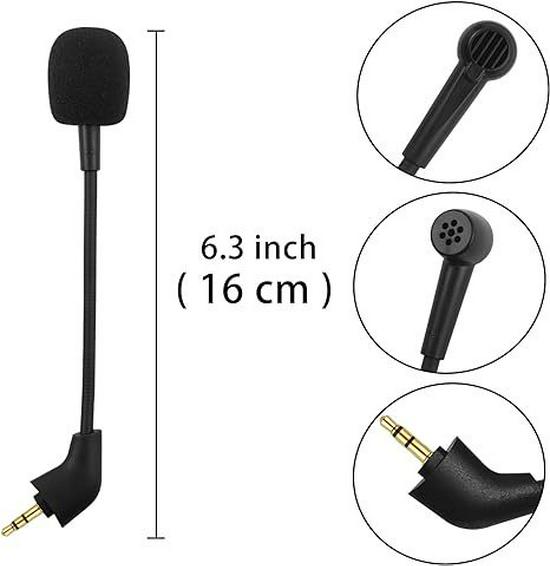 Compatible Microphone for Kingston HyperX Cloud X and Cloud II (2nd Edition) Wired Headsets