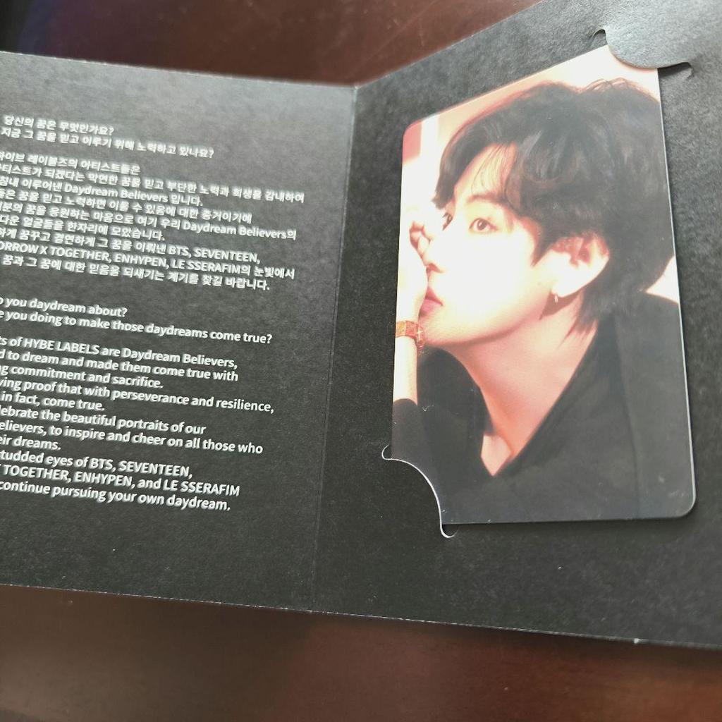 [USED] BTS Hive Insight The Daydream Admission Bonus Card V V