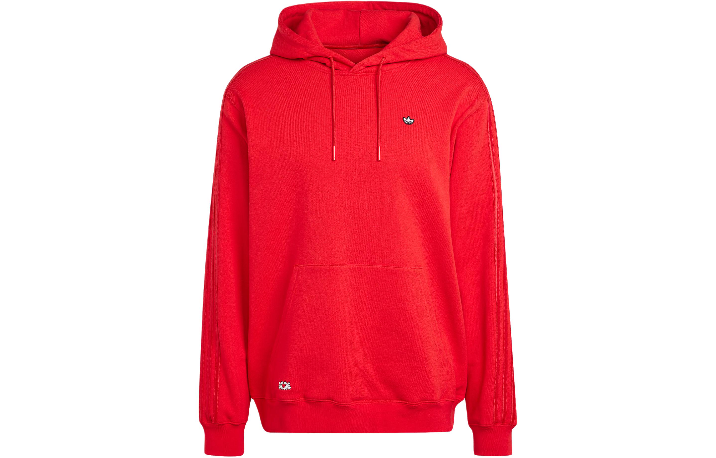 Adidas Originals x MILAOSHU Mickey Mouse Sweatshirt Men s Red IY2275 S