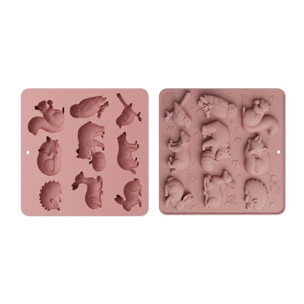 Silicone Baking Mold for DIY Chocolate with Squirrel Fox Hedgehog and Other Animal Shapes Food Grade Flexible Nonstick Mousse Mold for Cake Decoration