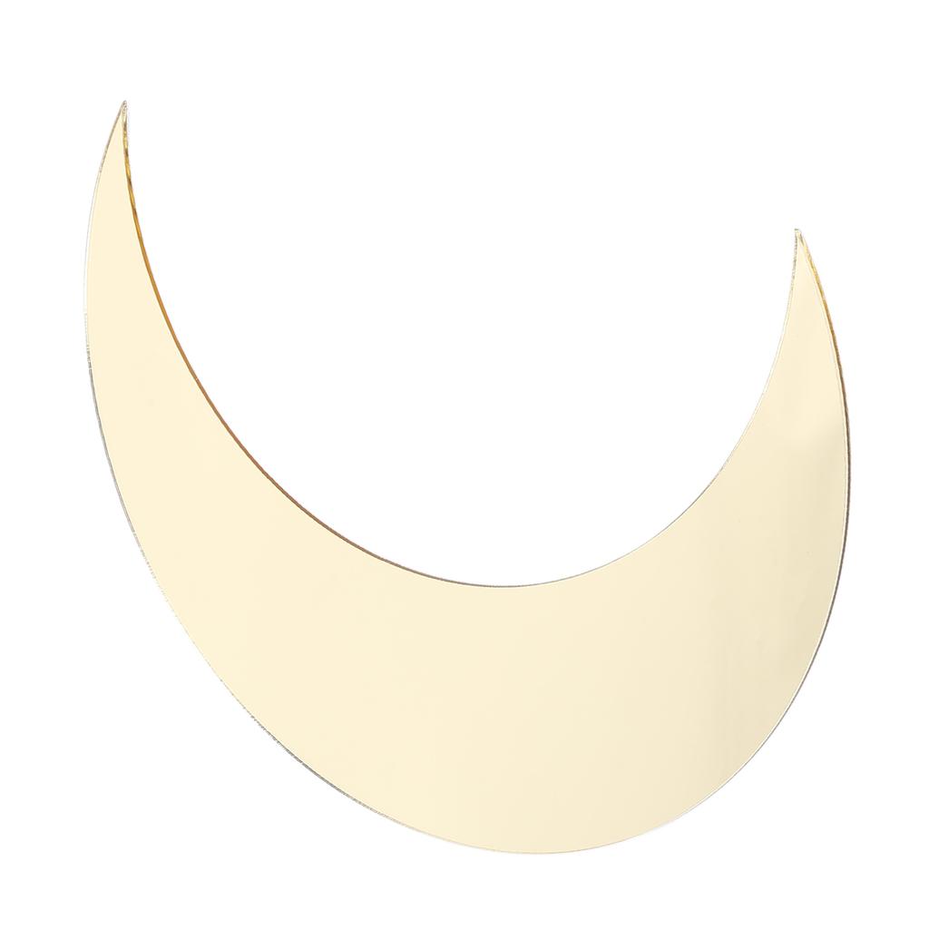 Moon Shape Mirror Wall Sticker Acrylic Decorative Background Decal for   Corridor