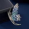 The Gradient Colored Butterfly Brooch Exudes An Elegant Charm. The Crystal Brooch Has A Niche Design Sense