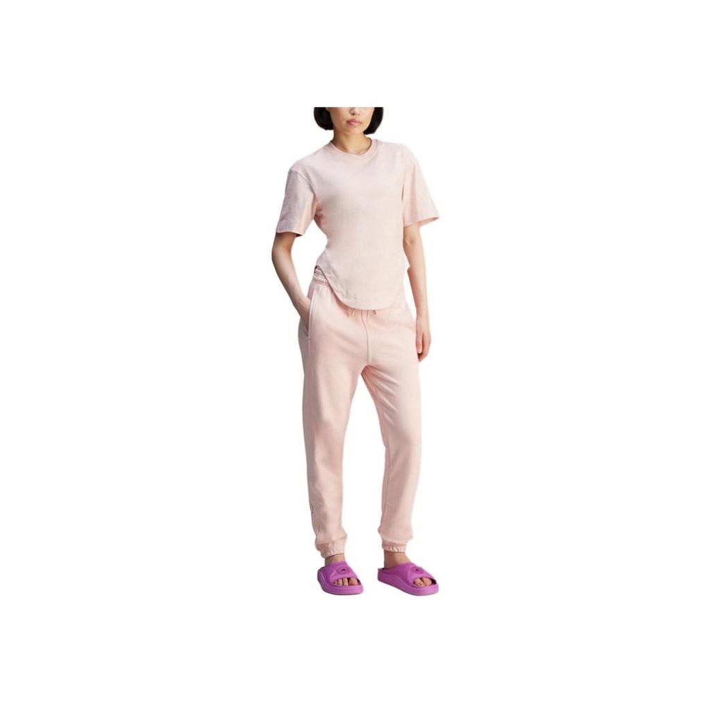 Adidas SS25 Fashion Comfortable Versatile Tapered Knit Sports Pants Women Bottoms Pink JD2708