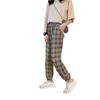 Neue Damen Hosen Leggings Neuer Frühling und Herbst Karomuster Klein Locker Lässige Jogginghose