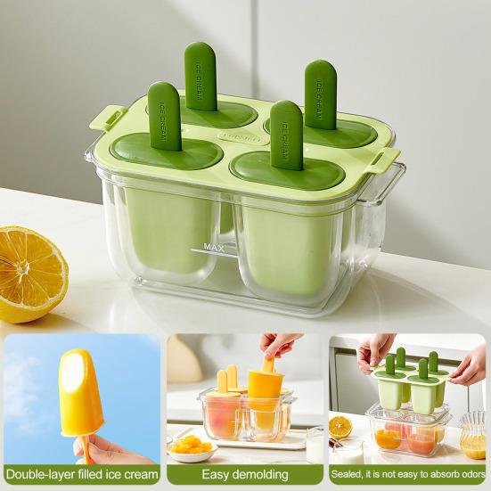 Mold Double Layer Ice Cream Maker for Homemade Treats Practical Kitchen Accessories