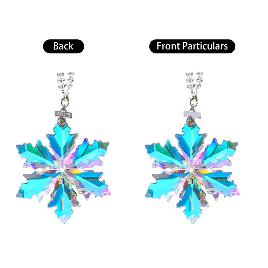 Annual Christmas Ornaments Crystal Snowflake Star, Sparkly Crystal Ornaments For Christmas Tree, Beautiful Christmas Ornaments For Women Girls