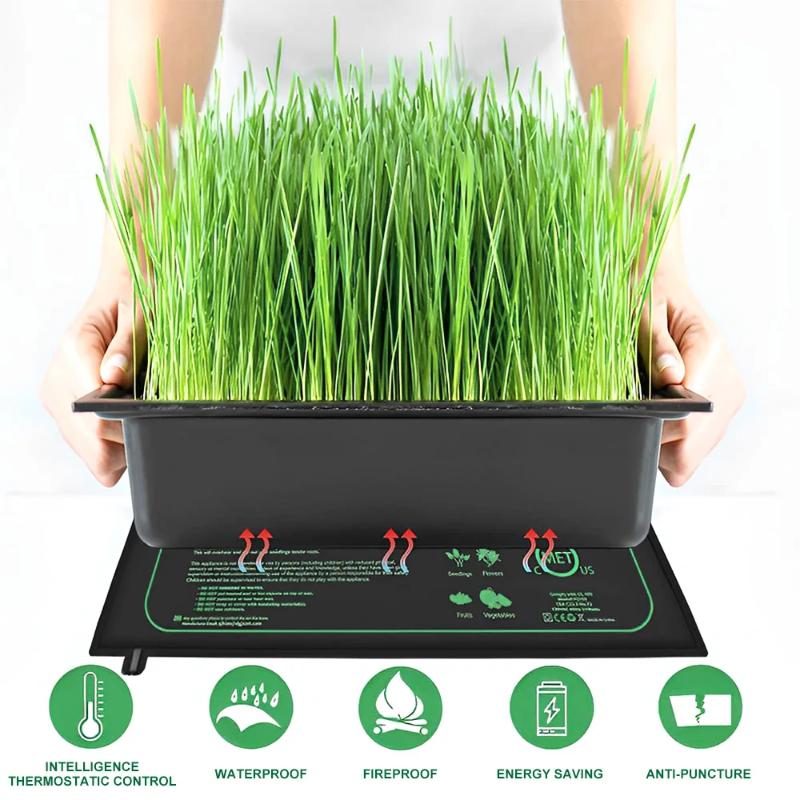 1Pc Seedling Heat Mat Indoor Plants Germination Waterproof Heating Pad Propagation Clone Starter MatEuropean Plug