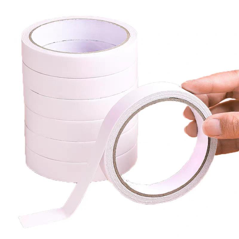 High Viscosity Double-Sided Office Tape, Strong and Mark-Free, Cotton Paper, Full Rice, Transparent