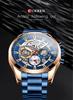 Curren 8391 Men's Sports Casual Quartz Watch with Steel Band and Calendar