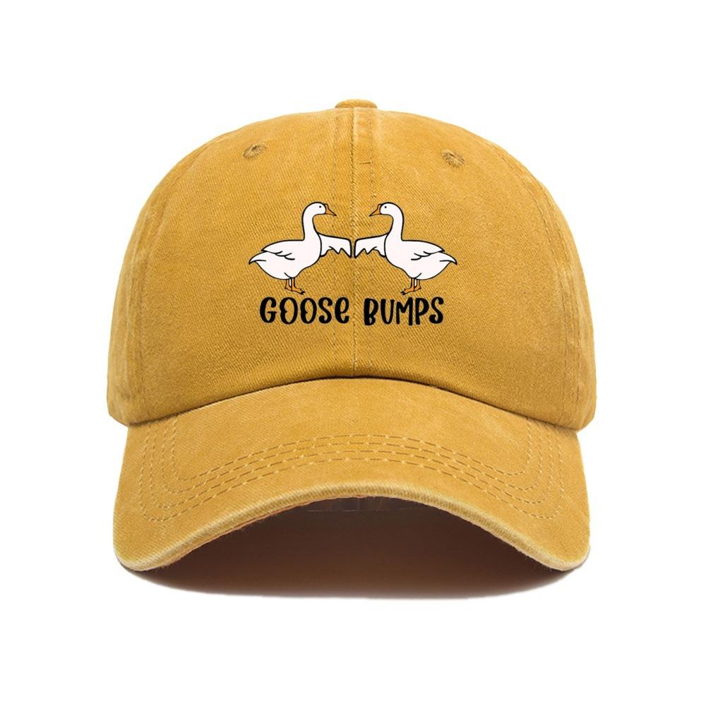 New hot-selling printed washed retro printed baseball cap dad hat dad hat duck tongue