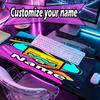 Alfombrilla de ratón con patrón personalizado de Geometry Dash con nombre, Alfombrilla de escritorio para portátil PC, Alfombrilla de escritorio decorativa para el hogar, Pad para teclado, Regalo