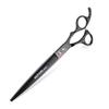8.0 Black Pet Beauty Scissors Set, Flat Scissors, Curved Scissors, Tooth Scissors, Thin Scissors, Multi-Color 2 Teeth, 4 Fixed Logos.