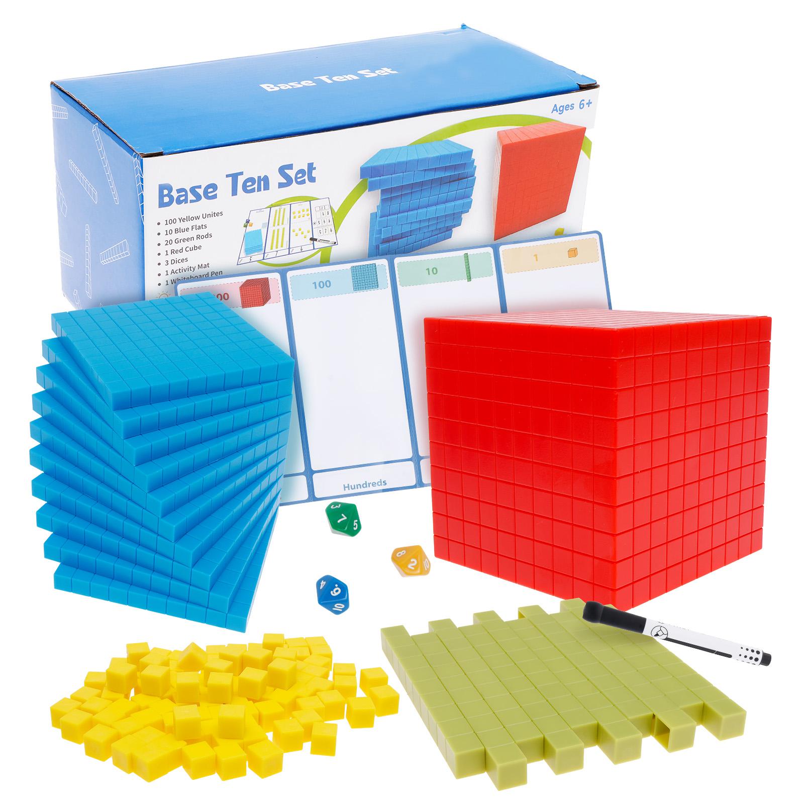 Детский демонстратор десятичных математических кубиков, обучающие игрушки, приход, 3D-модель цифрового математического кубика, учебные пособия, тренировка логического мышления