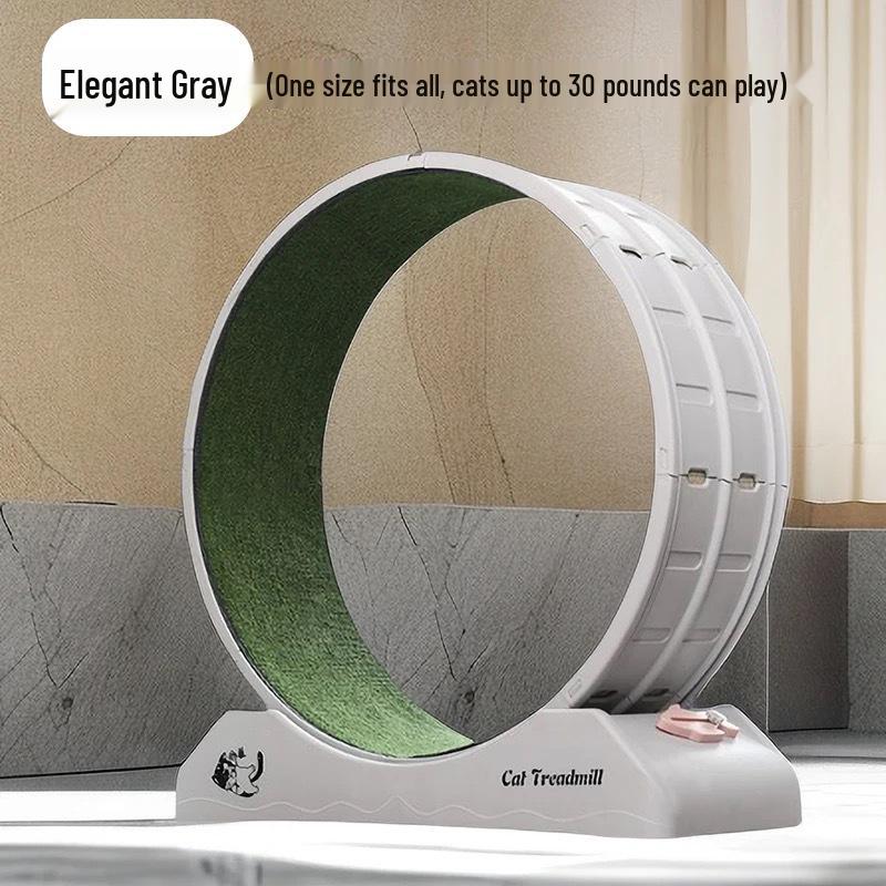 Easy-to-Install Plastic Cat Treadmill with Safe Roller Wheels for Fat Cats