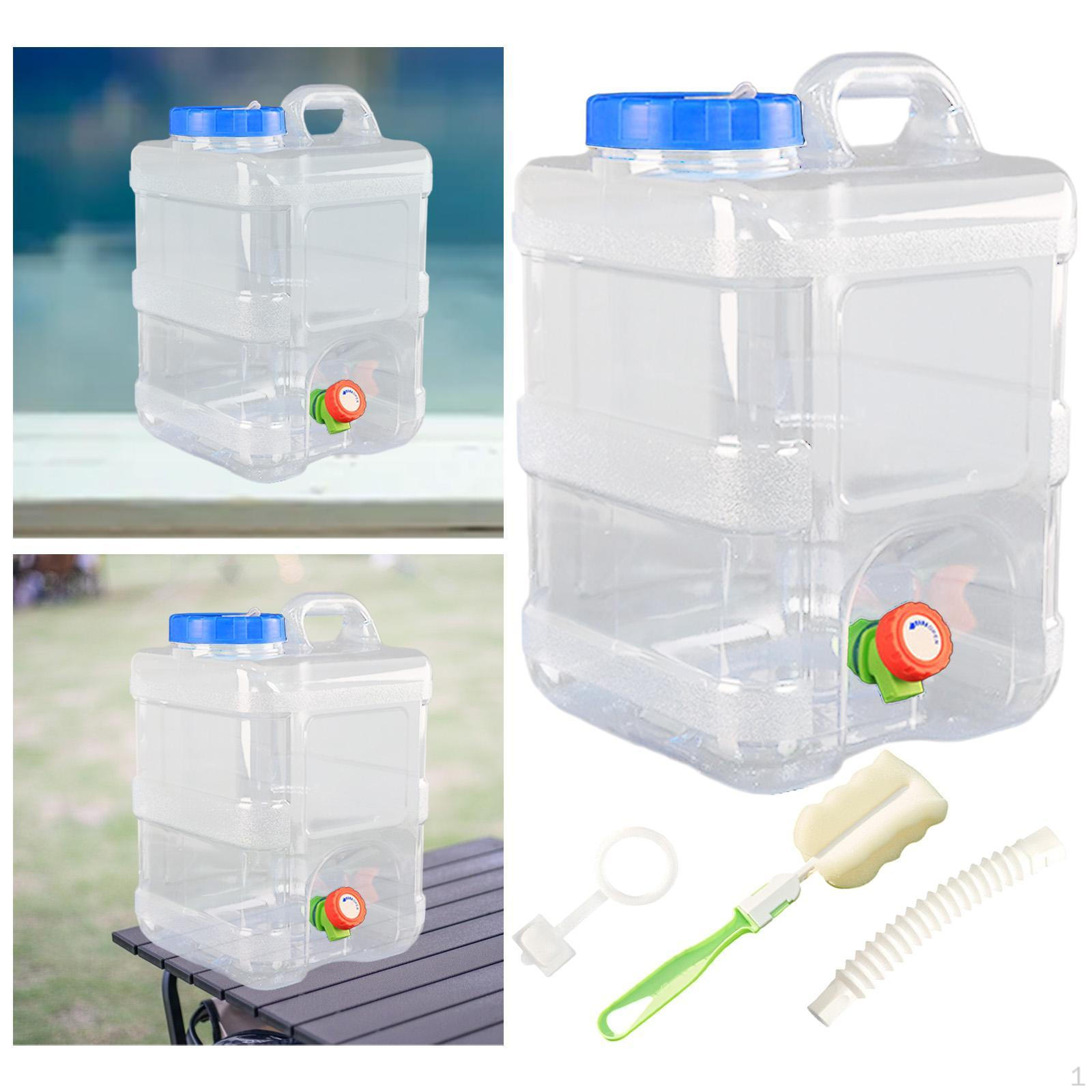 

Контейнер для воды Диспенсер для напитков 15 л Многоцелевой с широким отверстием для наполнения Крышкой и ручкой синий