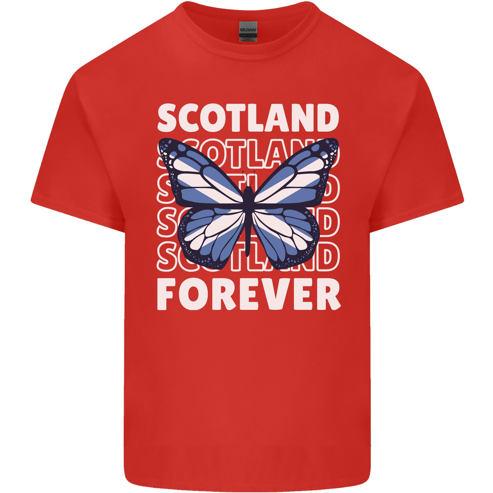 Scottish Butterfly Scotland Unisexs Light Cotton TShirt S