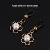 Elastic Rope Pearl Nipple Clamps for Women - Breast Massage & BDSM Training, Ideal for Couples Flirting & Nipple Stimulation.