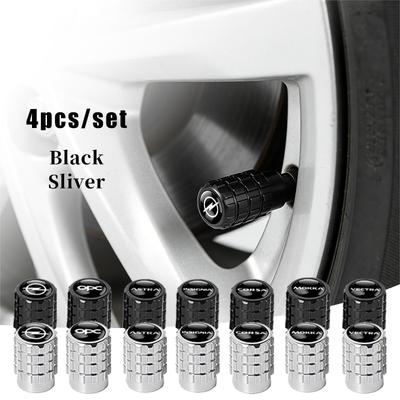 4Pcs Metal Car Tire Valve Stem Caps Auto Accessories For Vauxhall Corsa Astra Insignia Mokka Zafira Meriva Combo Vectra OPC