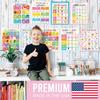 Sound Wall Classroom Phonics Posters - Syllable Types Posters For Classroom Decor, Long and Short Vowel Sounds Chart, Digraphs and Blends Poster, 9