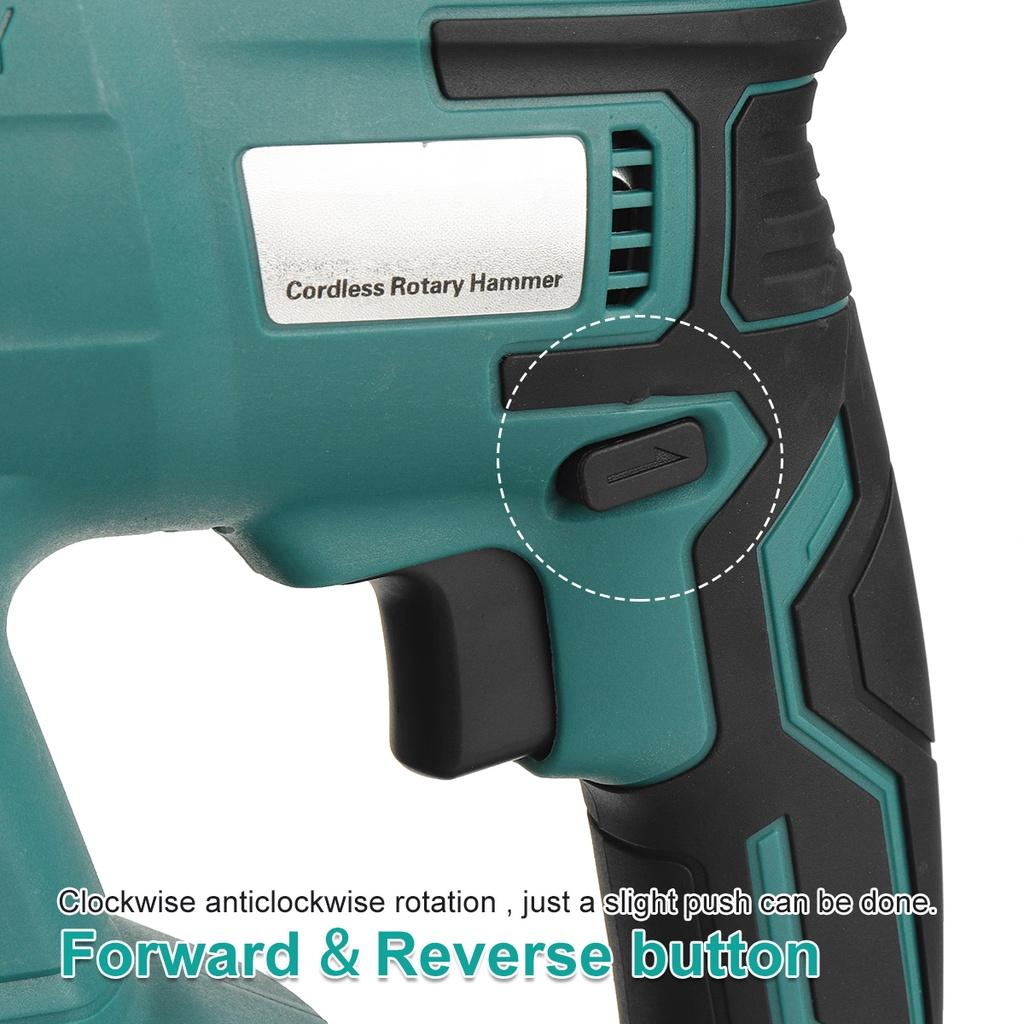 288VF 3 In 1 Multifunction Cordless Electric Rotary Hammer Drill Hammer Impact Drill Power Tool with Battery