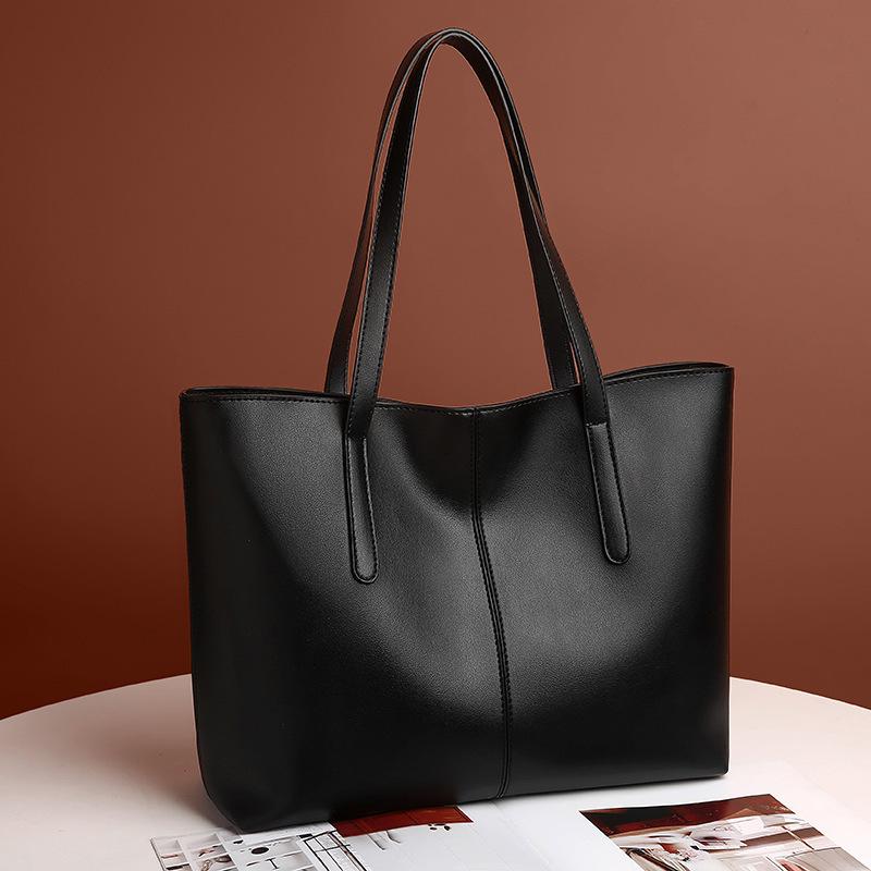 High-end Commuting Large Bag Large-capacity Simple Handbag Tote Bag Single-shoulder Crossbody Bag