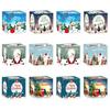 6pcs/set Christmas Candy Box 7x7x7cm Wrapping Boxes New Storage Box  Home Decor