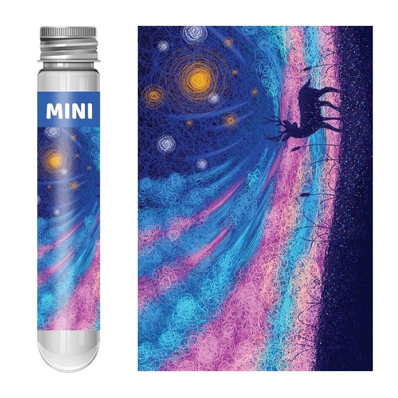 

Dream Elk Imagination 150 Мини-головоломка для пробирок, головоломка для путешествий для детей, детей, взрослых, головоломка YC-M белый