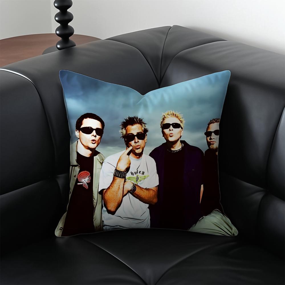 

tThe Offspring Pillow Punk Rock Cushion Cover Pillow Case Antidustmite Invisible zipper silky plush cushion 30X30cm