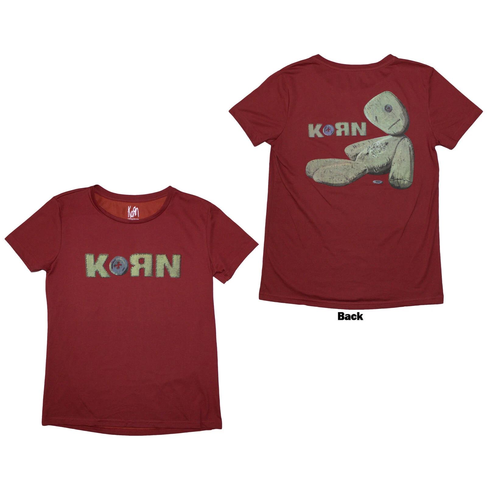 Korn Ladies T-Shirt: Doll Issues (Back Print) (Large) S