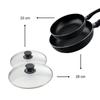 Set of 2 Woks 20 and 28 Cm and 2 Glass Lids Elo Smart Life Ref. 9992850